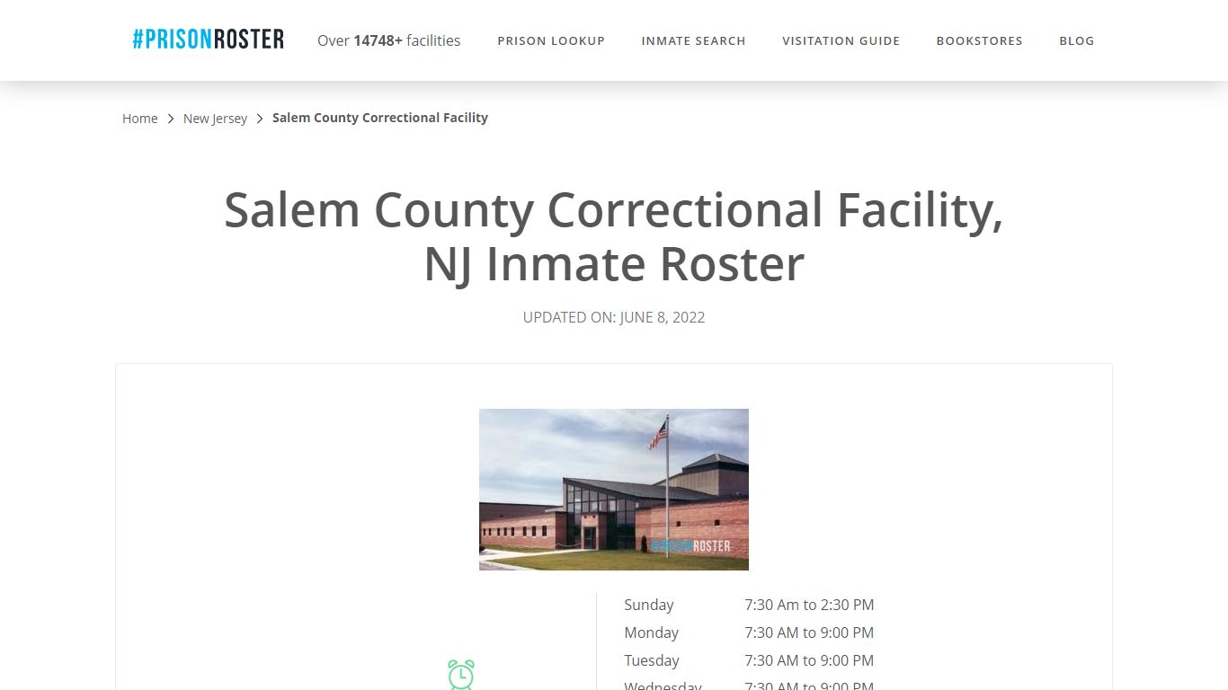 Salem County Correctional Facility, NJ Inmate Roster - Prisonroster