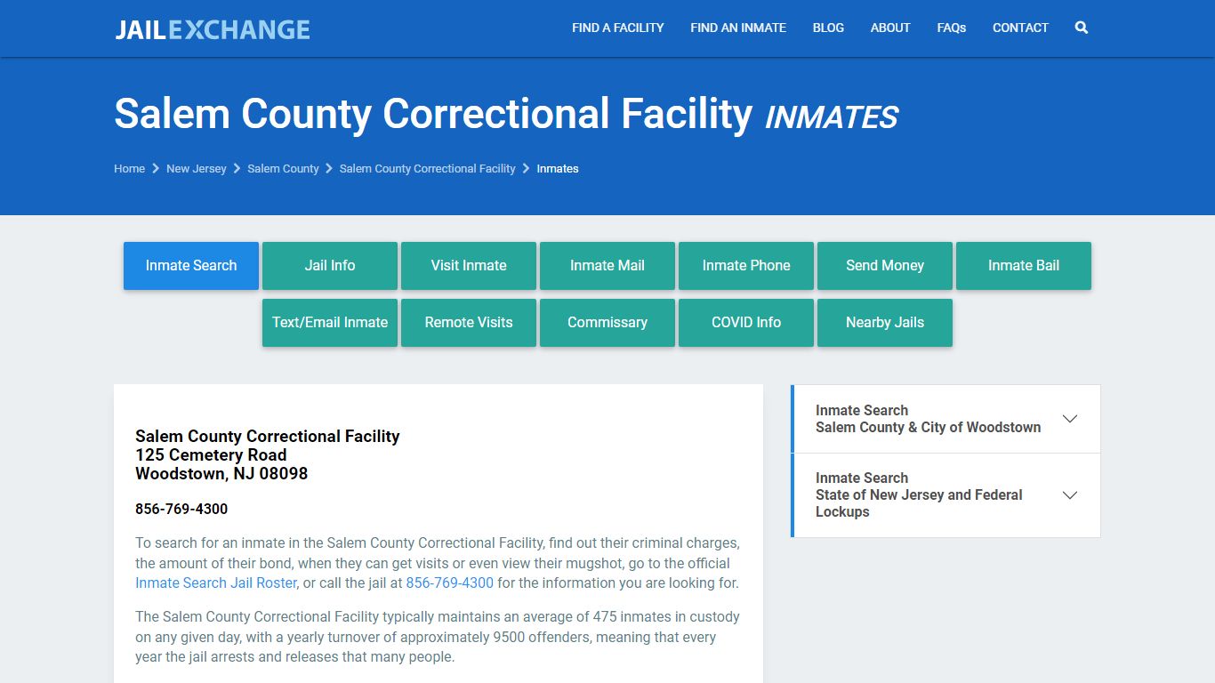 Salem County Inmate Search | Arrests & Mugshots | NJ - JAIL EXCHANGE